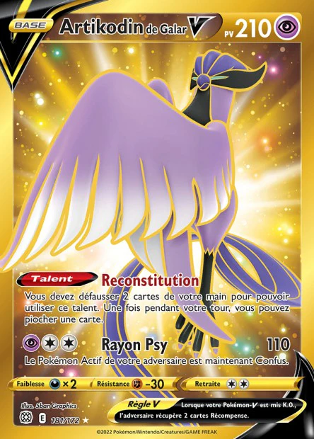 181/172 - Artikodin de Galar-V - EB9 Stars etincelantes