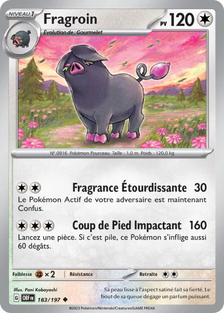 183/197 - Fragroin - EV03 Flammes Obsidiennes