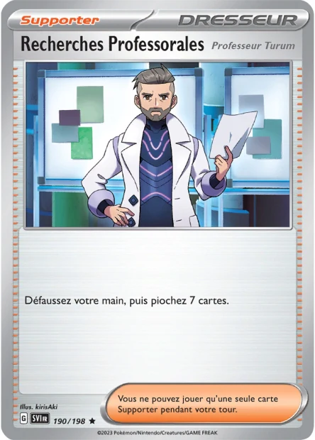 190/198 - Recherches Professorales Professeur Turum - EV1 Écarlate et Violet