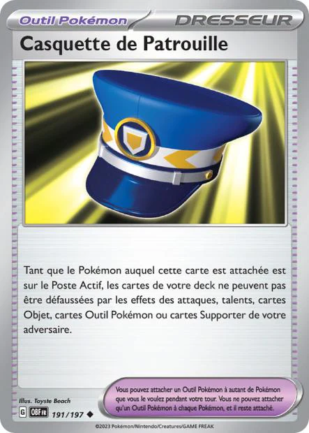 191/197 - Casquette de Patrouille - EV03 Flammes Obsidiennes