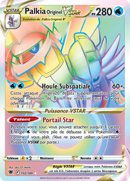 192/189 - Palkia Originel-VSTAR - EB10 Astres Radieux