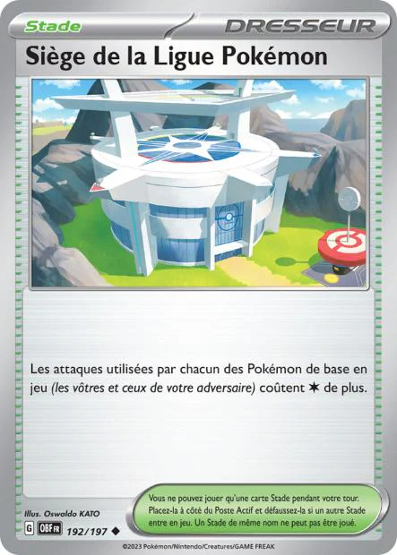 192/197 - SiÚge de la Ligue Pokémon - EV03 Flammes Obsidiennes