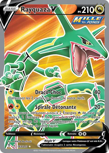 193/203 - Rayquaza V - EB7 Evolution Celeste