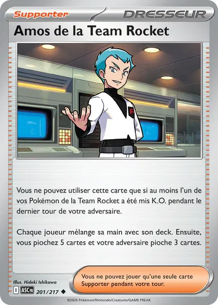 201/217 - Amos de la Team Rocket - ME2.5 Héros Transcendants