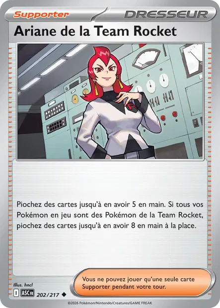 202/217 - Ariane de la Team Rocket - ME2.5 Héros Transcendants