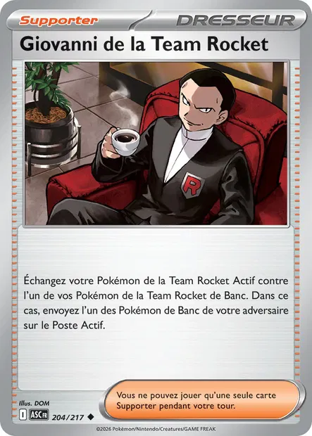 204/217 - Giovanni de la Team Rocket - ME2.5 Héros Transcendants