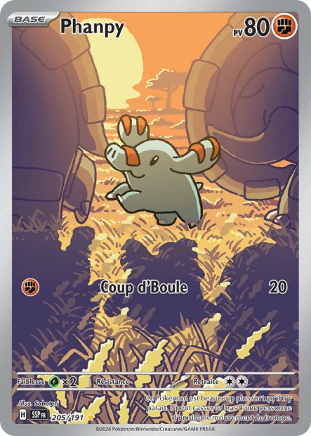 205/191 - Phanpy - EV8 Ătincelles DĂ©ferlantes