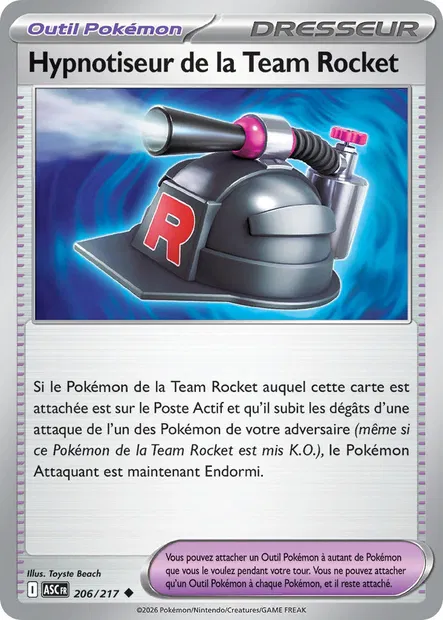 206/217 - Hypnotiseur de la Team Rocket - ME2.5 Héros Transcendants