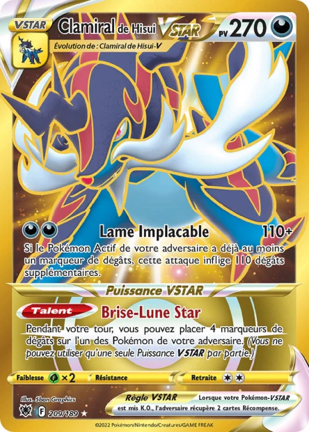 209/189 - Clamiral de Hisui-VSTAR - EB10 Astres Radieux
