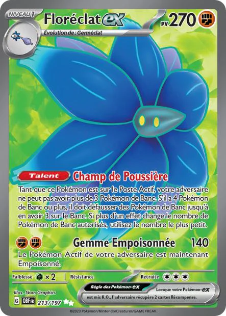 213/197 - Floréclat ex - EV03 Flammes Obsidiennes