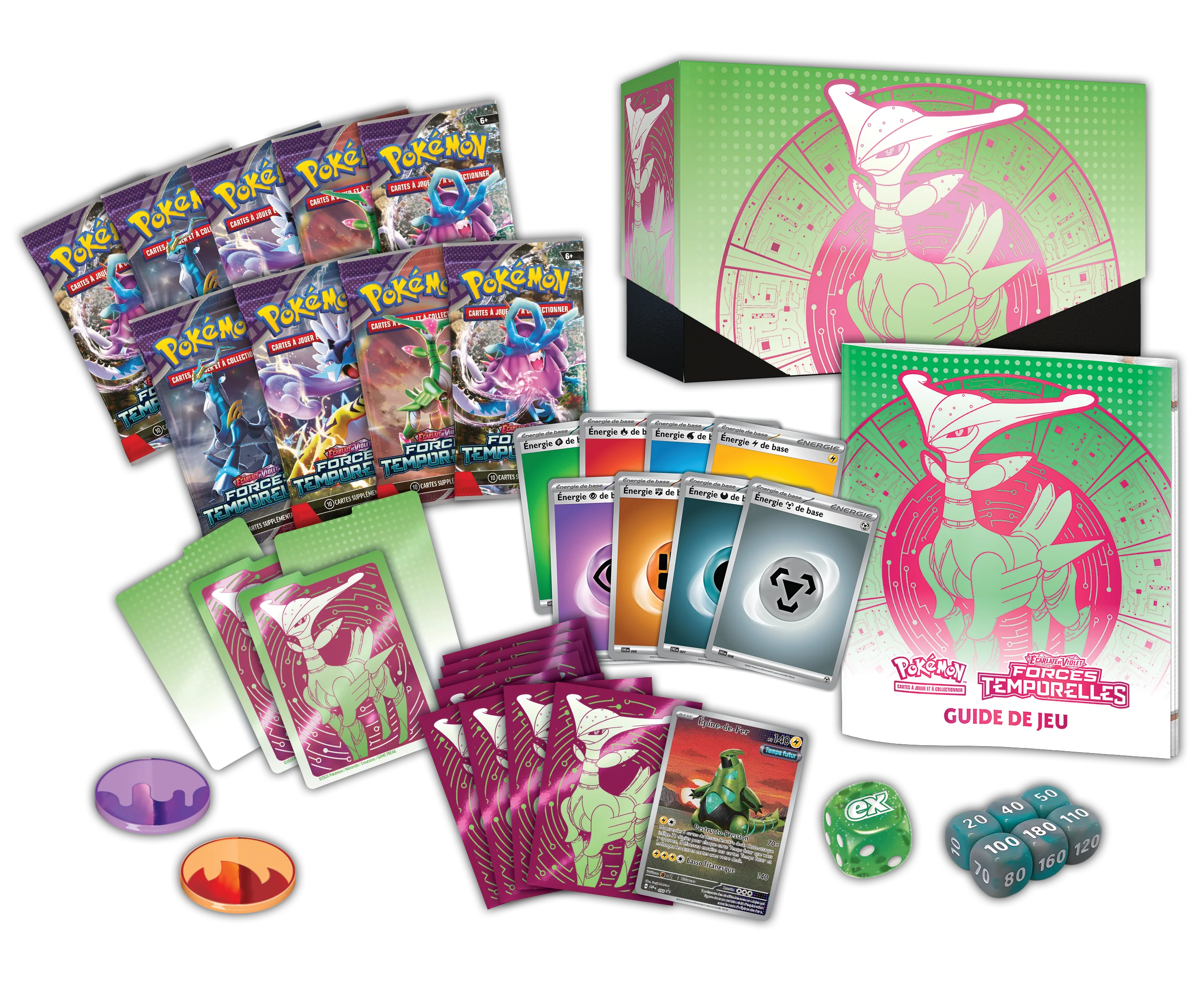 Coffret Dresseur d'Elite / ETB - Écarlate et Violet - Forces Temporelles EV05 - Vert-de-Fer 🇫🇷 - Image 2