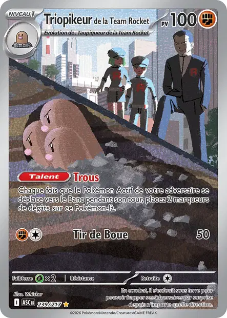 239/217 - Triopikeur de la Team Rocket - ME2.5 Héros Transcendants