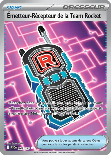 263/217 - Émetteur-Récepteur de la Team Rocket - ME2.5 Héros Transcendants