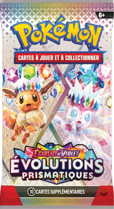 Booster en loose - Écarlate et Violet - Évolutions Prismatiques EV 8.5 🇫🇷 (illustration aléatoire)