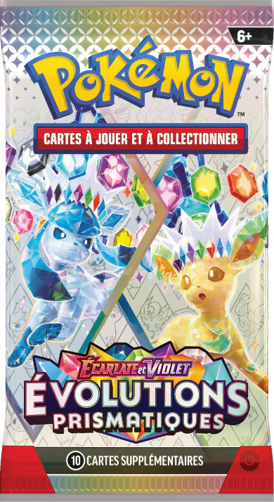 Booster en loose - Écarlate et Violet - Évolutions Prismatiques EV 8.5 🇫🇷 (illustration aléatoire) - Image 3