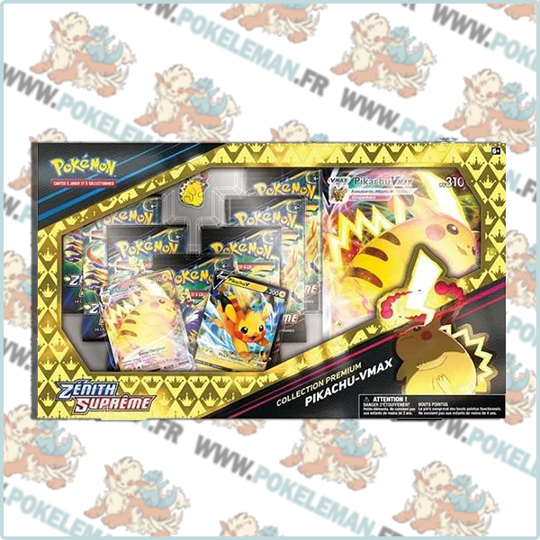 Coffret Collection Premium - Pikachu VMAX - EB12.5 ZĂ©nith SuprĂȘme đ«đ· (7 boosters)