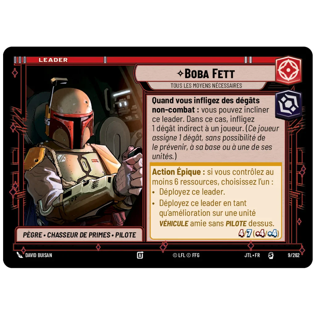 Deck de Démarrage - Star Wars Unlimited - Passage en Vitesse Lumière - Boba Fett 🇫🇷 - Image 2