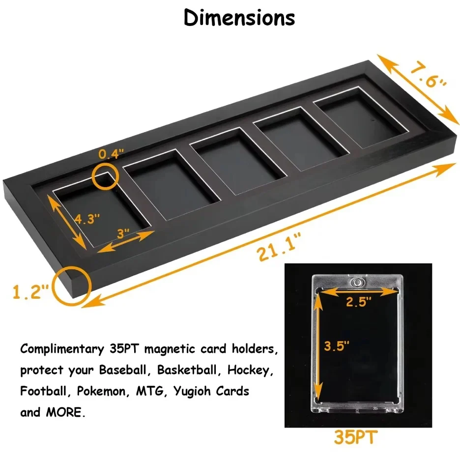EVORETRO - Vitrine pour cartes - cadre 5 emplacement - Image 4