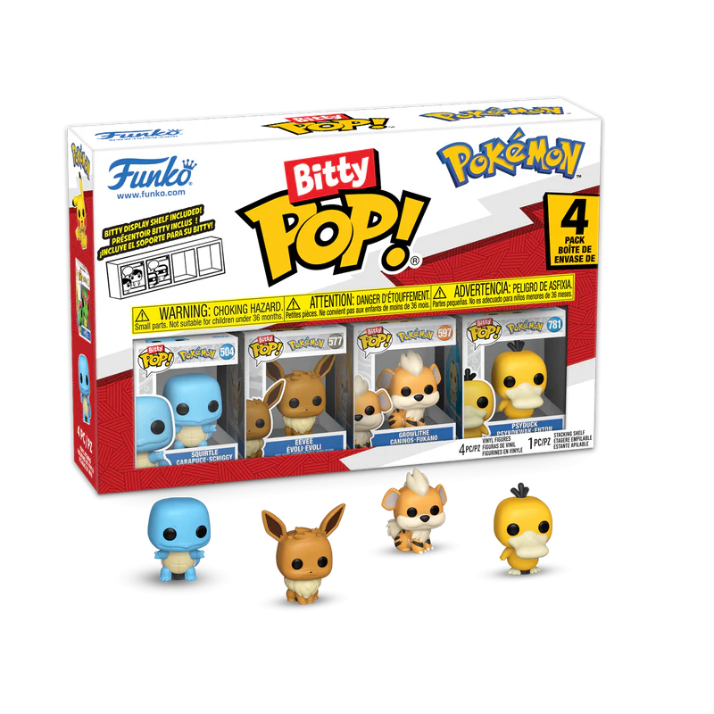 FUNKO - BITTY POP POKEMON 4 Pack 2.5cm -  Carapuce