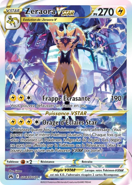 GG43/GG70 - Zeraora-VSTAR - EB12.5 ZĂ©nith SuprĂȘme
