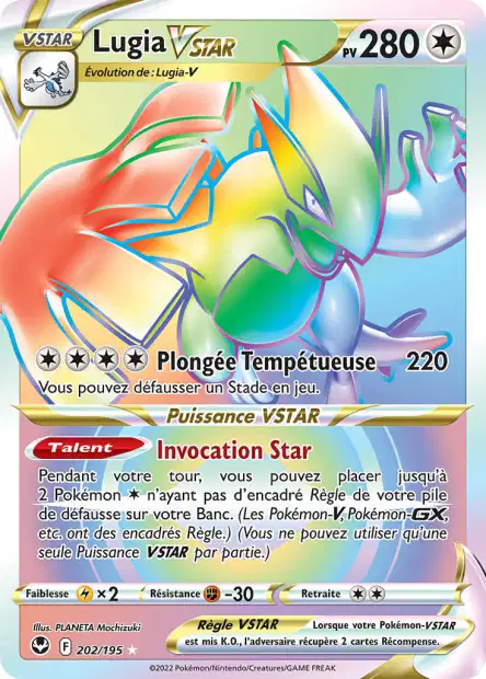 Lugia VStar 202/195 - Tempete Argenté - Pokémon - PCA 9.5