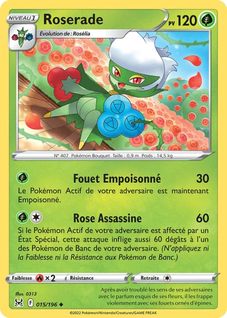 015/196 - Roserade - EB11 Origine Perdue