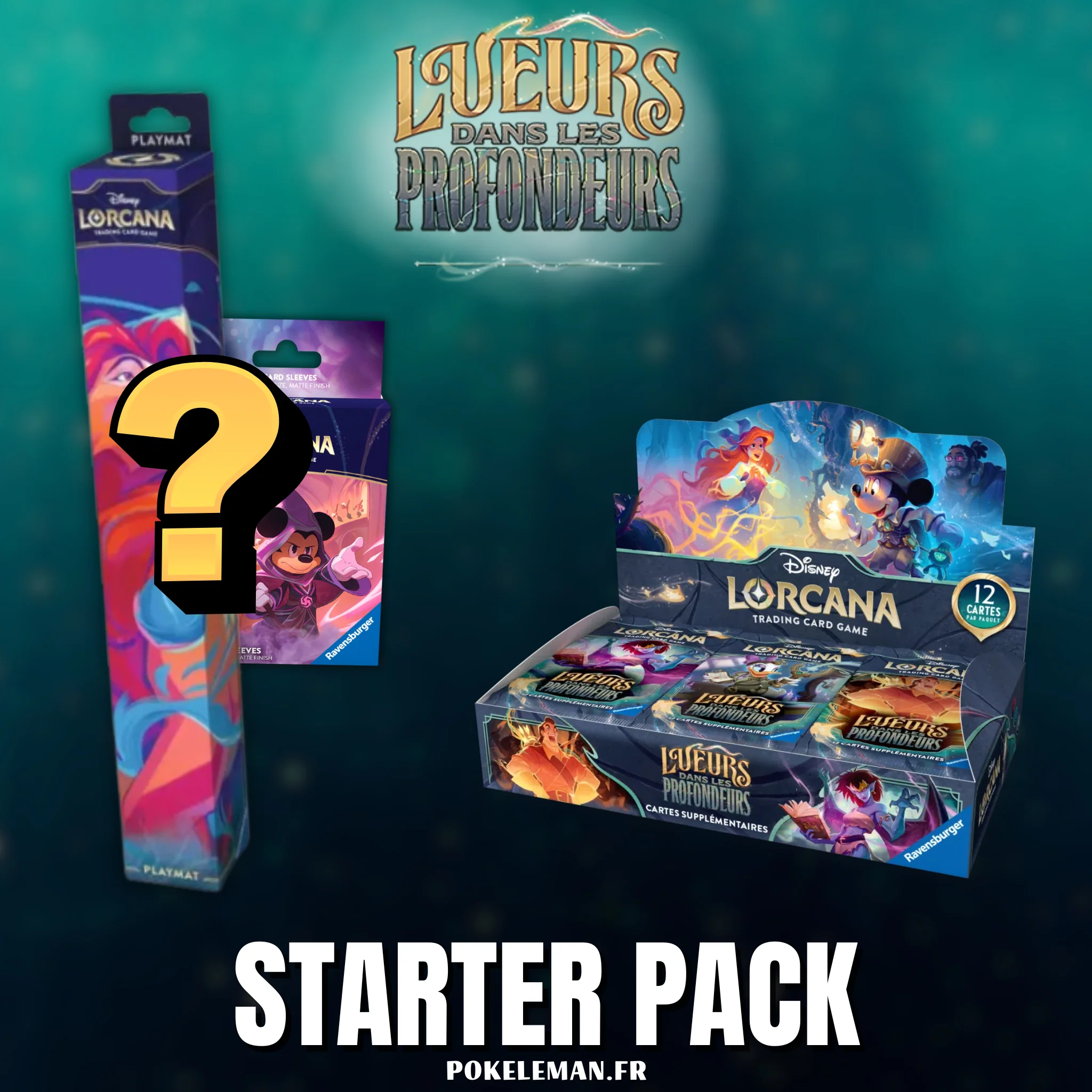 STARTER PACK - Disney Lorcana - Chapitre 10 - Lueurs dans les Profondeurs 🇫🇷