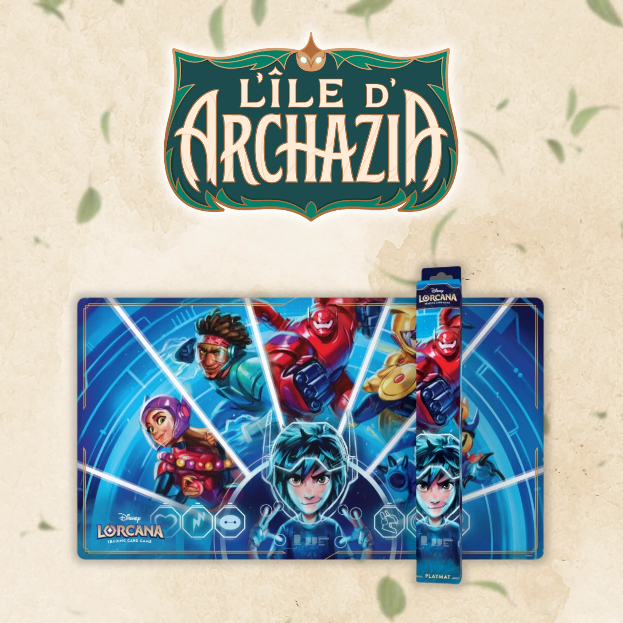 Tapis de Jeu - Nouveaux HĂ©ros - Disney Lorcana - Chapitre 7 - L'Ăle d'Archazia